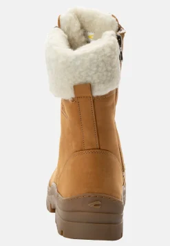 Stiefel aus Nubukleder mit warmem Wollfutter