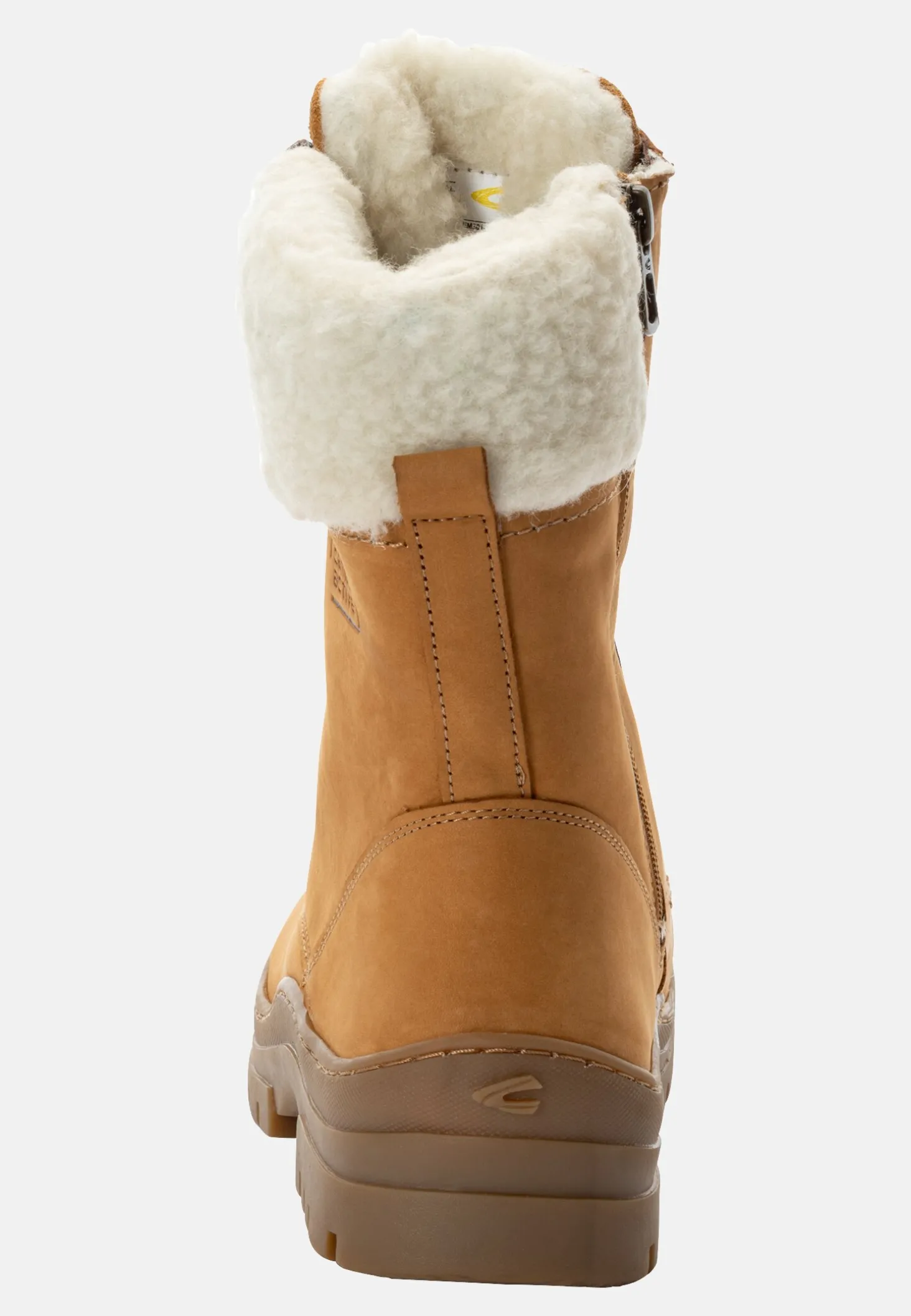 Stiefel aus Nubukleder mit warmem Wollfutter