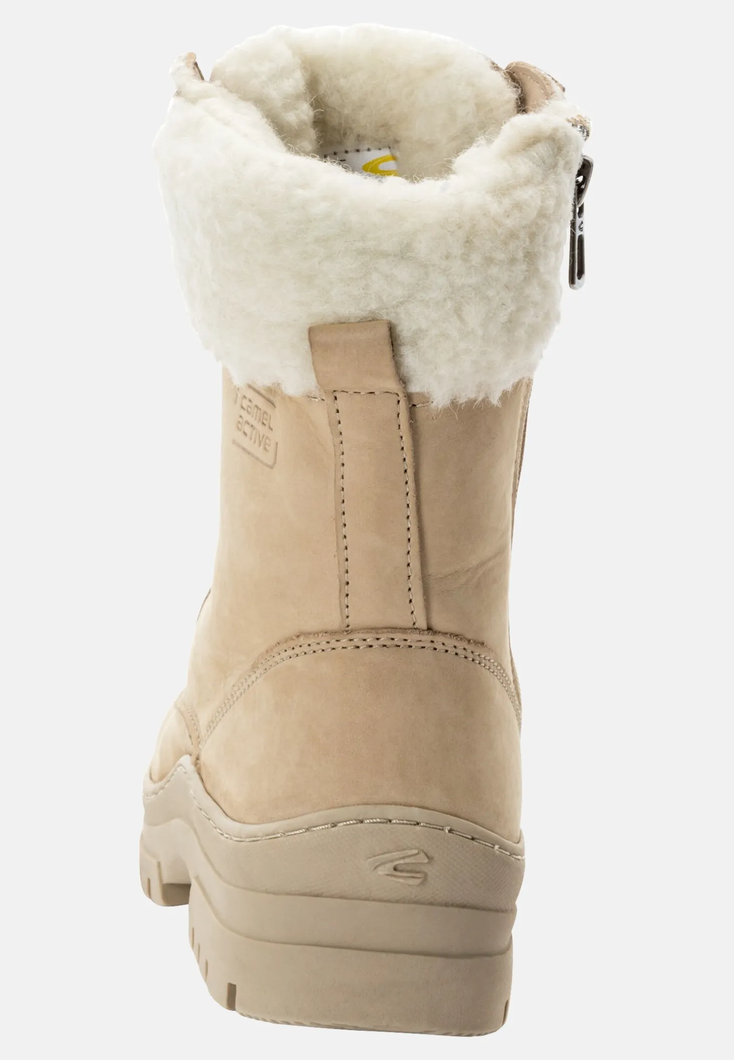 Stiefel aus Nubukleder mit warmem Wollfutter