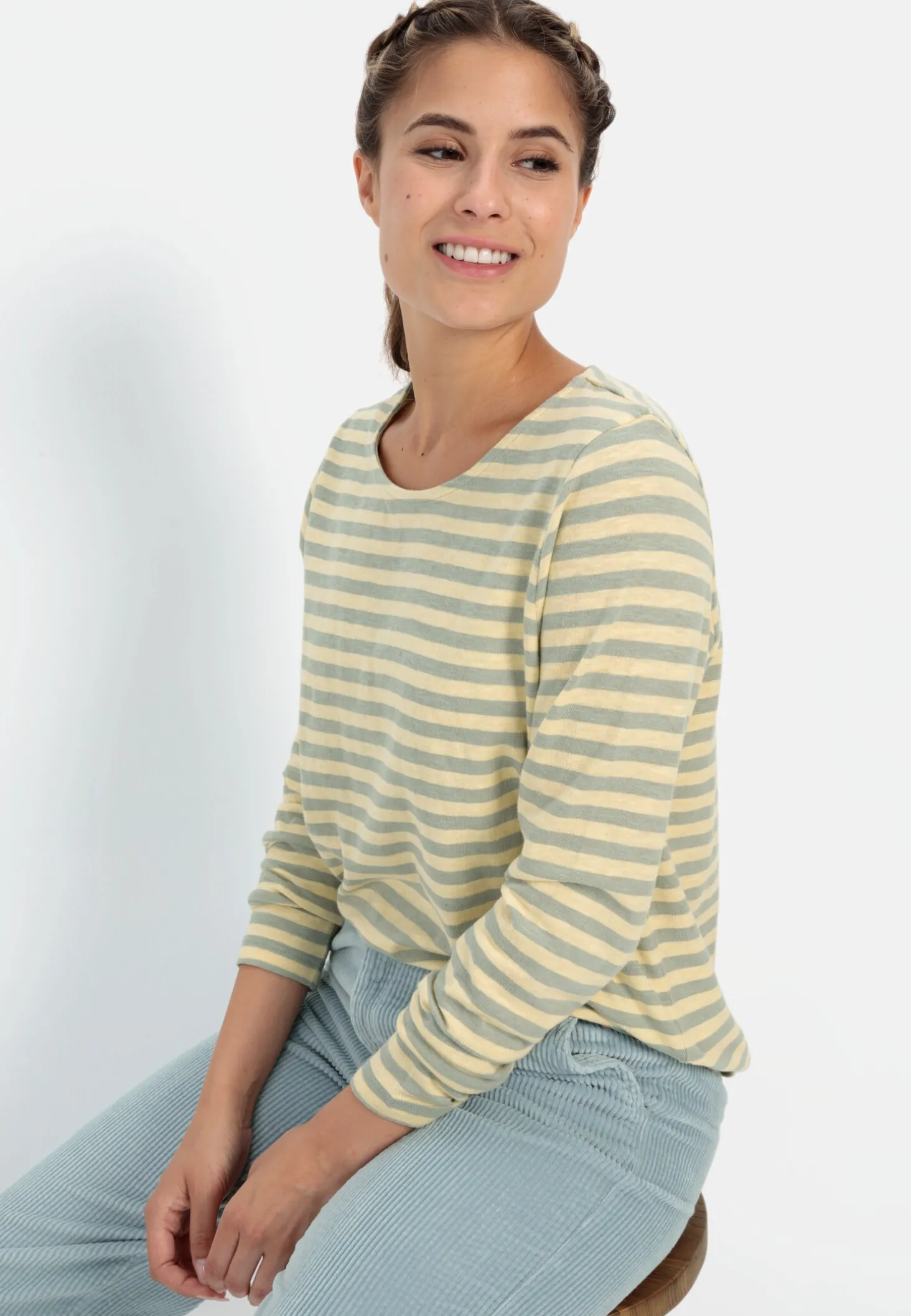 Streifenshirt aus Organic Cotton