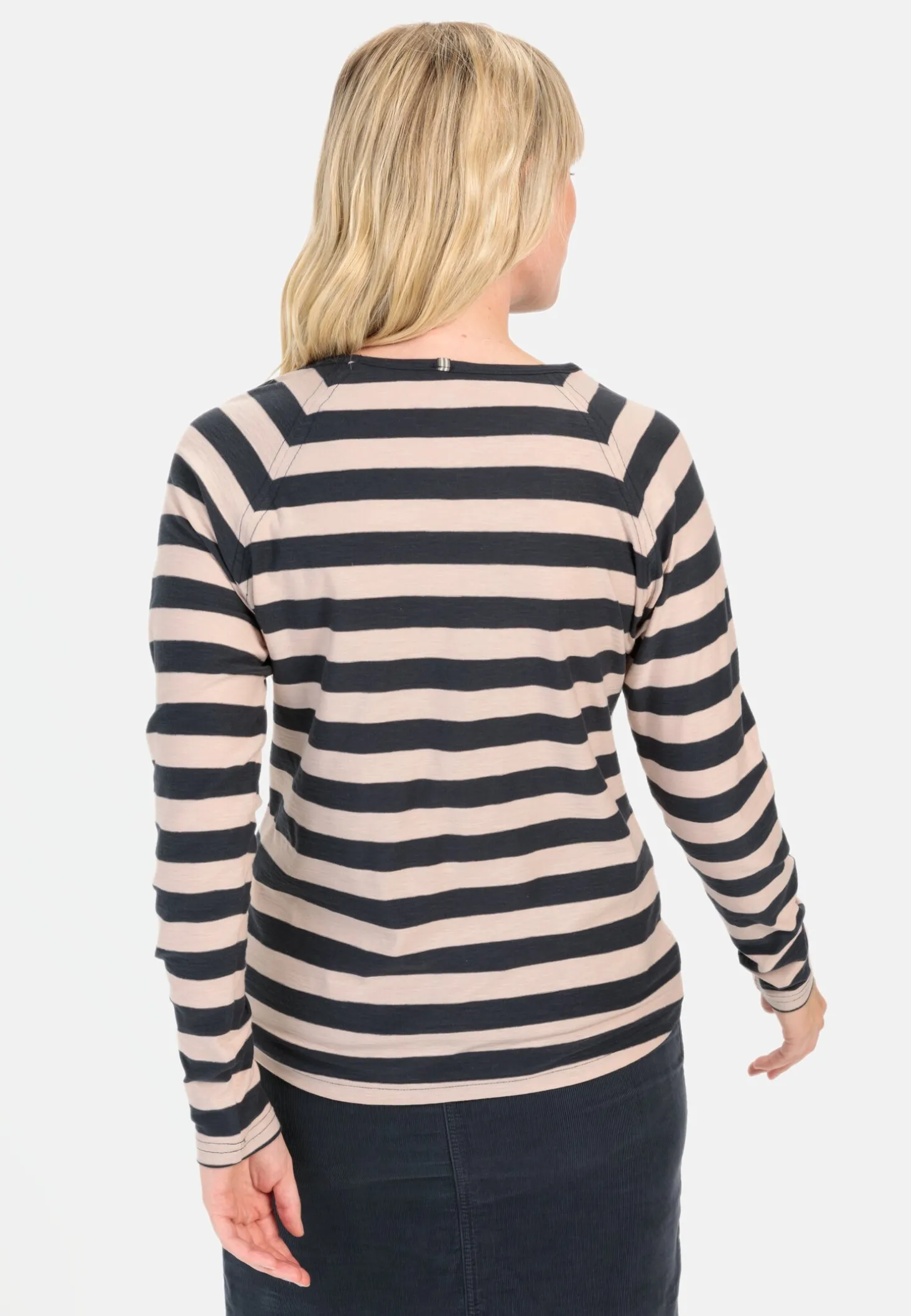 Streifenshirt aus reiner Baumwolle