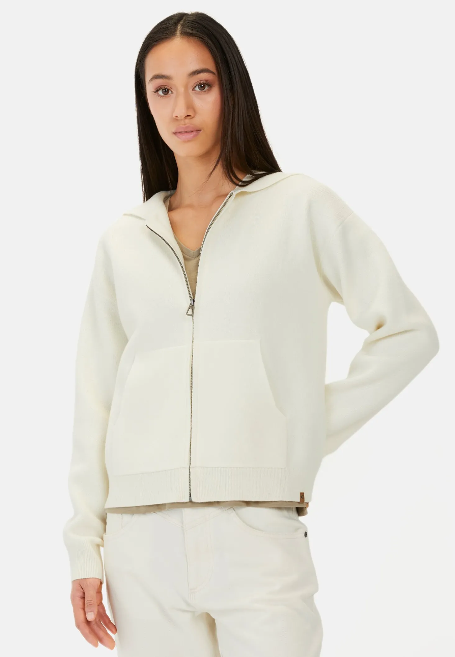 Strickjacke mit Kapuze