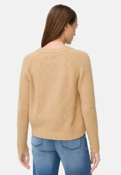 Strickjacke mit Raglanärmeln und Knopfverschluss