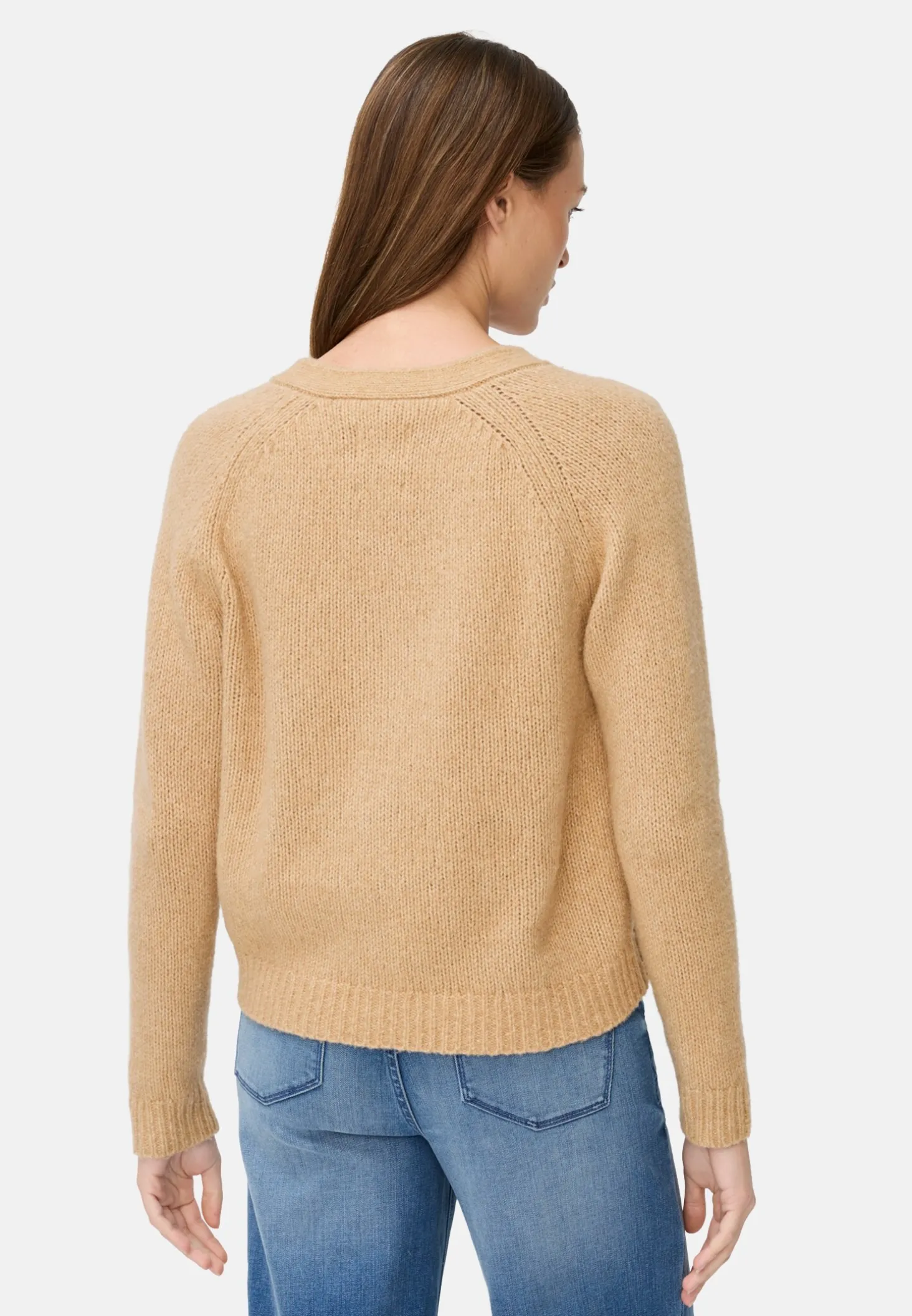 Strickjacke mit Raglanärmeln und Knopfverschluss
