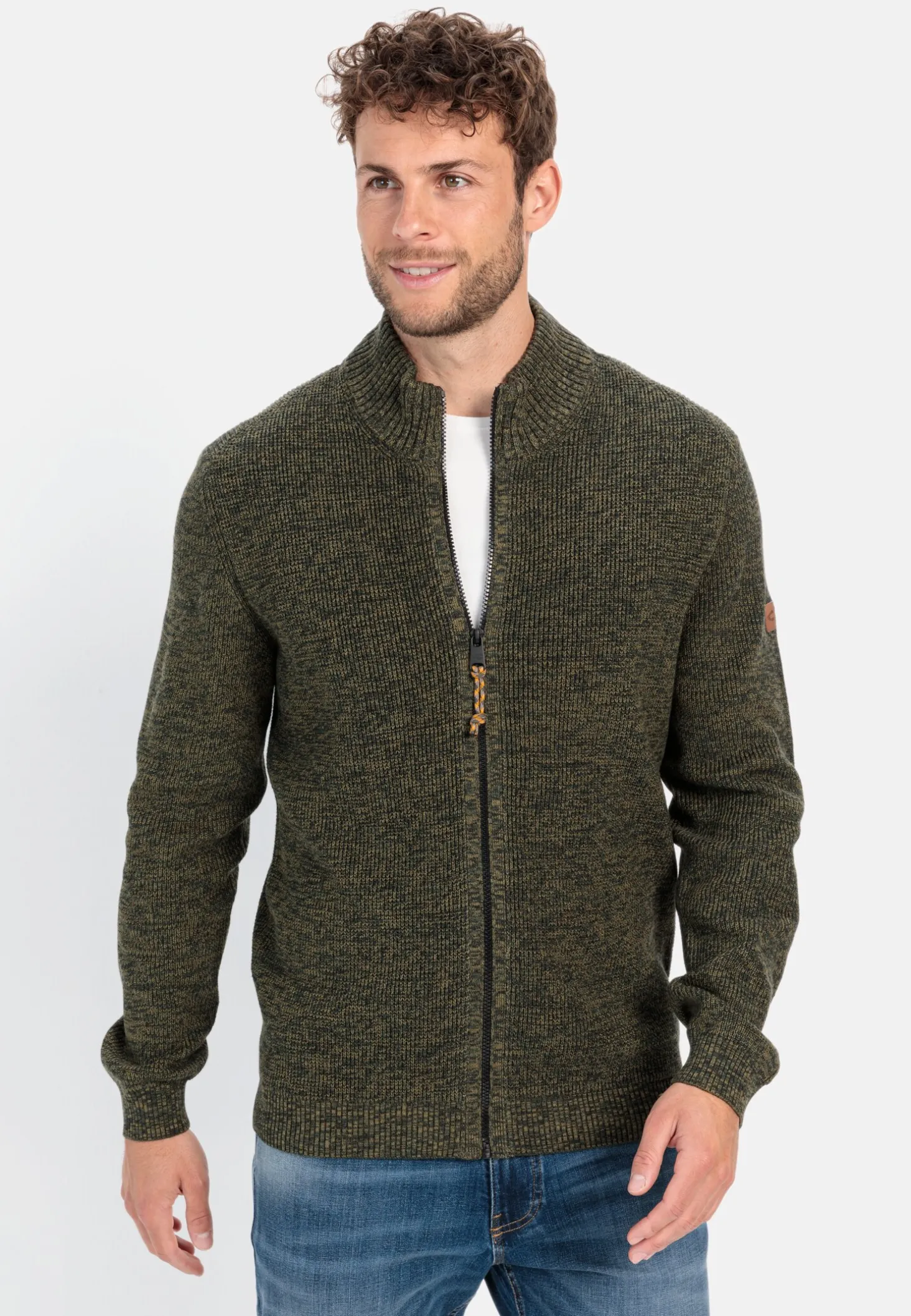 Strickjacke mit Reißverschluss