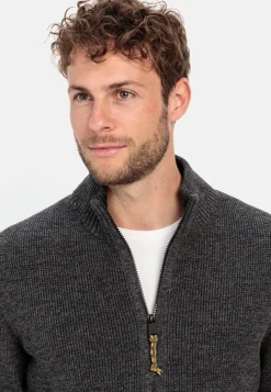 Strickjacke mit Reißverschluss