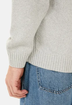 Strickjacke mit Stehkragen