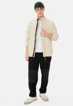 Strickjacke mit verstecktem Reißverschluss