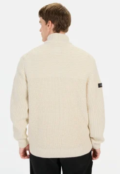Strickjacke mit verstecktem Reißverschluss