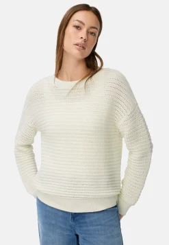 Strickpullover aus einem Baumwollmix