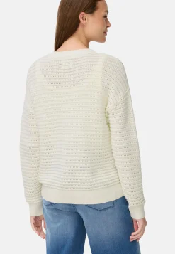 Strickpullover aus einem Baumwollmix