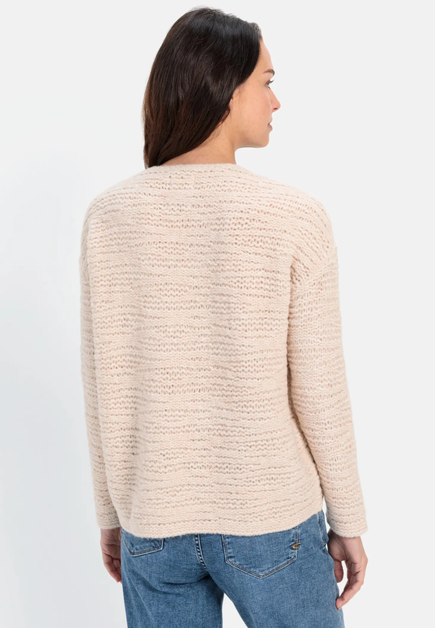 Strickpullover aus recyceltem Polyester