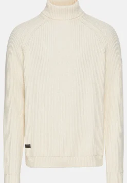 Strickpullover mit Rollkragen
