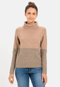 Strickpullover mit Rollkragen
