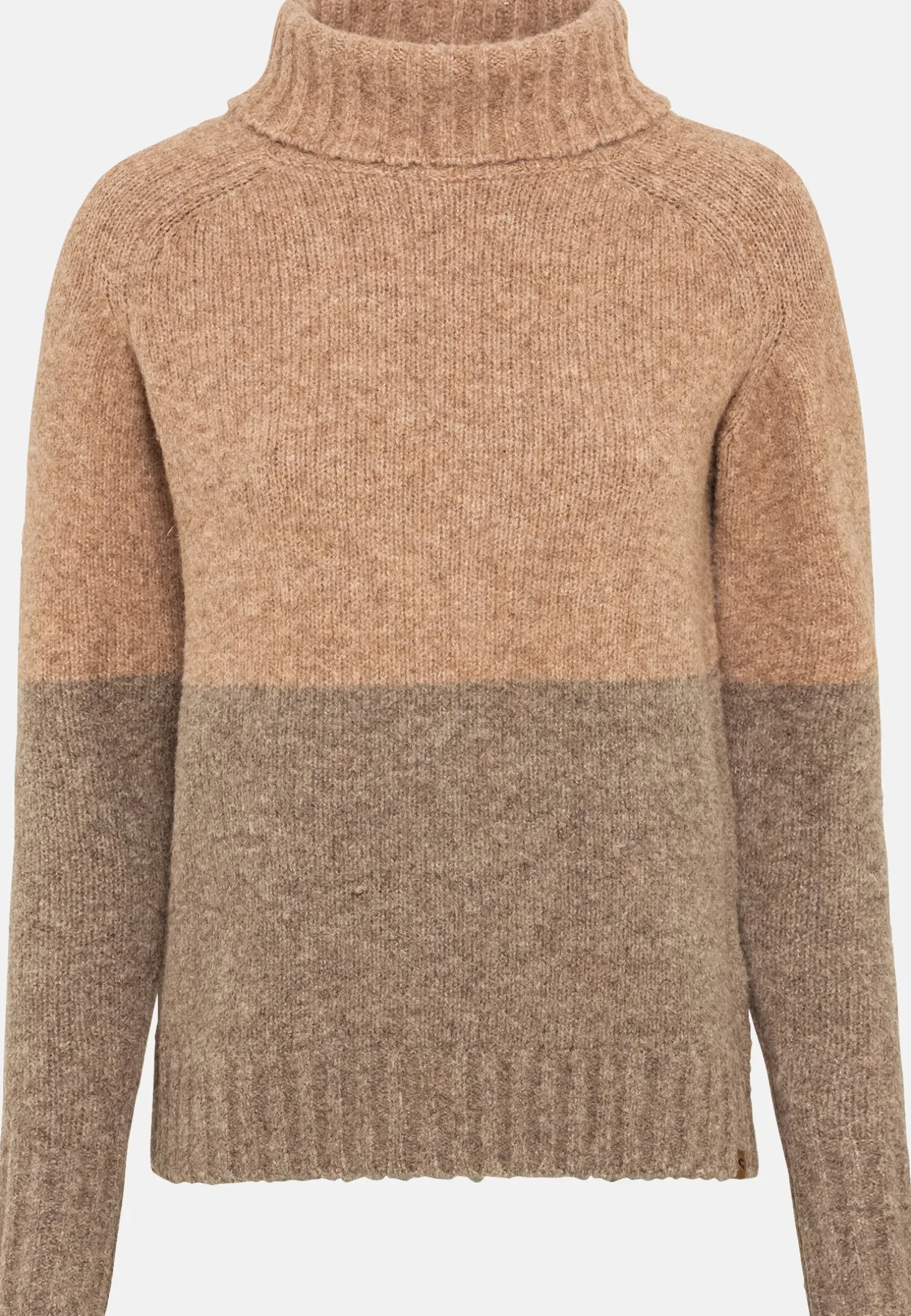 Strickpullover mit Rollkragen