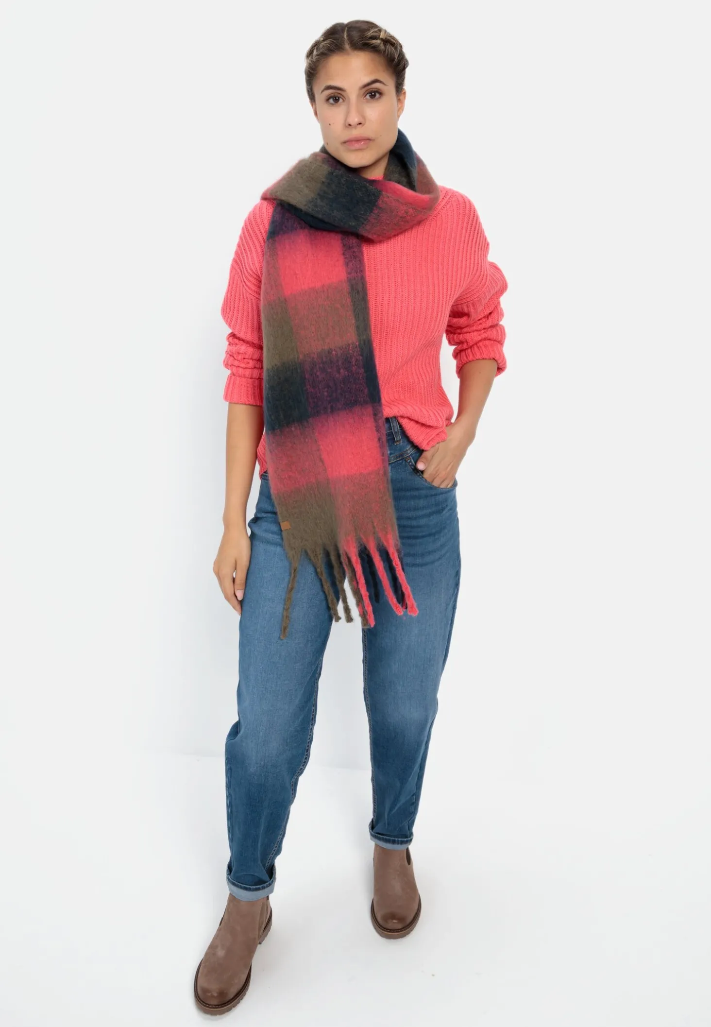 Strickpullover mit Rollkragen