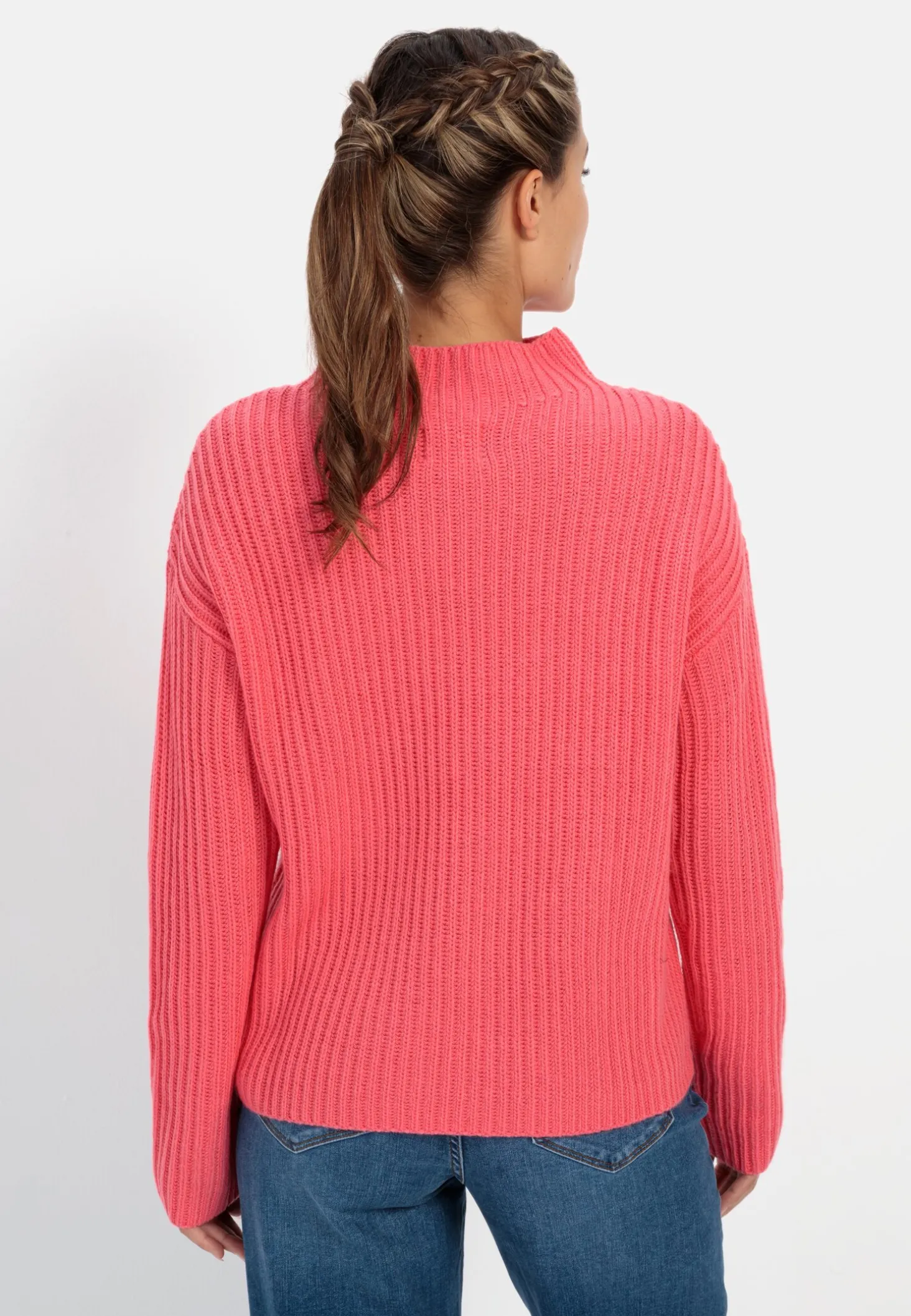Strickpullover mit Rollkragen