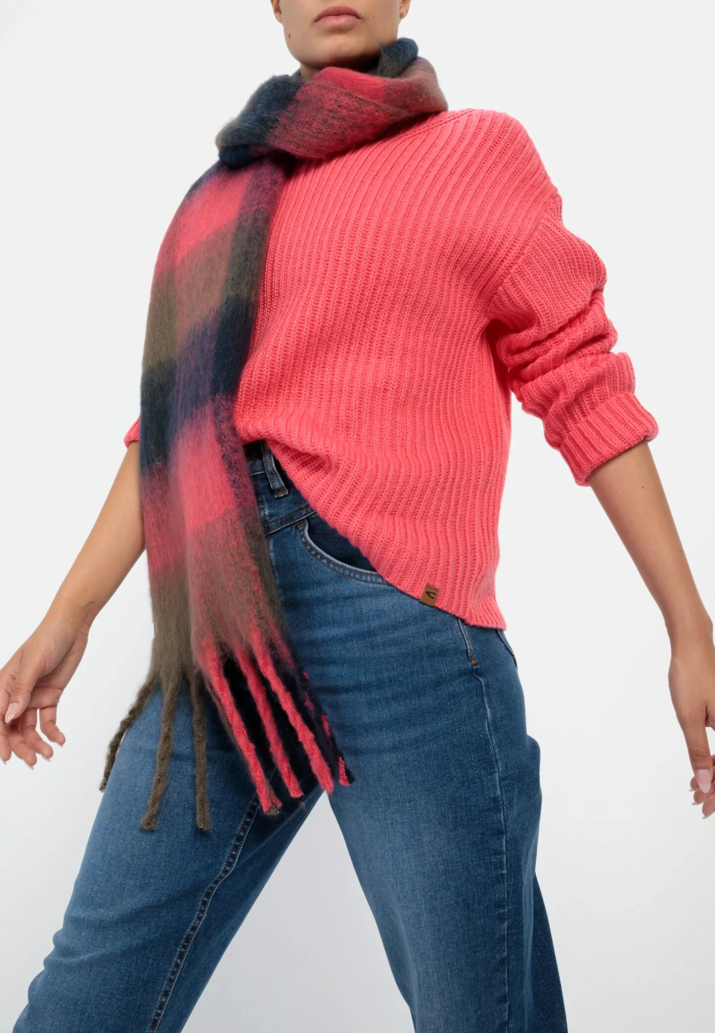 Strickpullover mit Rollkragen