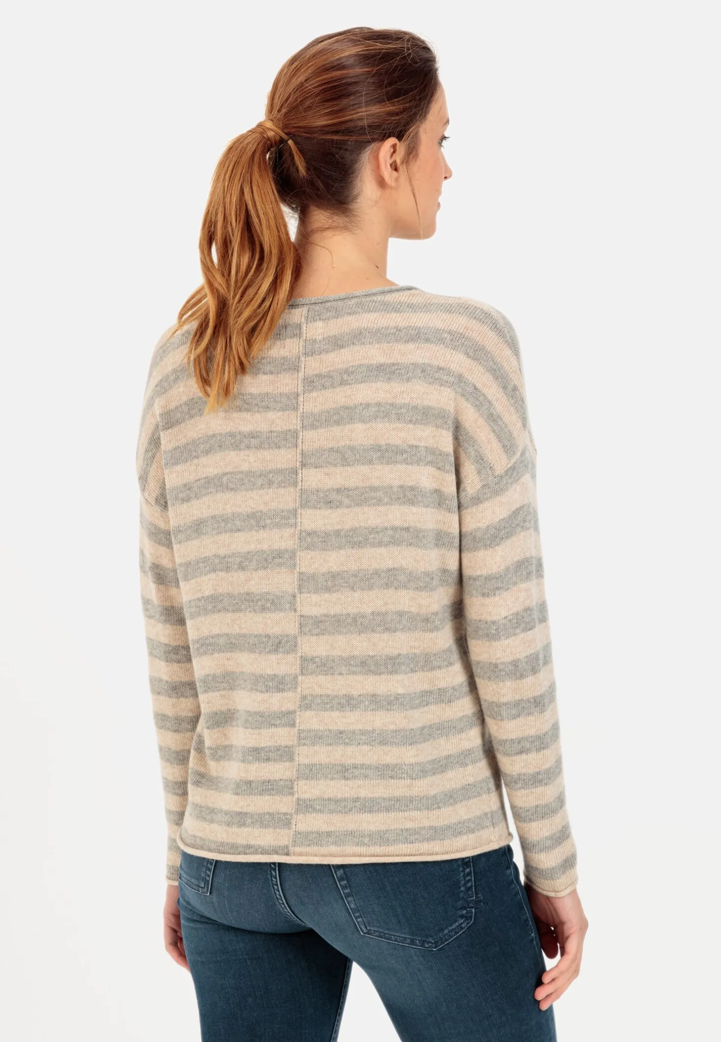 Strickpullover mit Streifenmuster