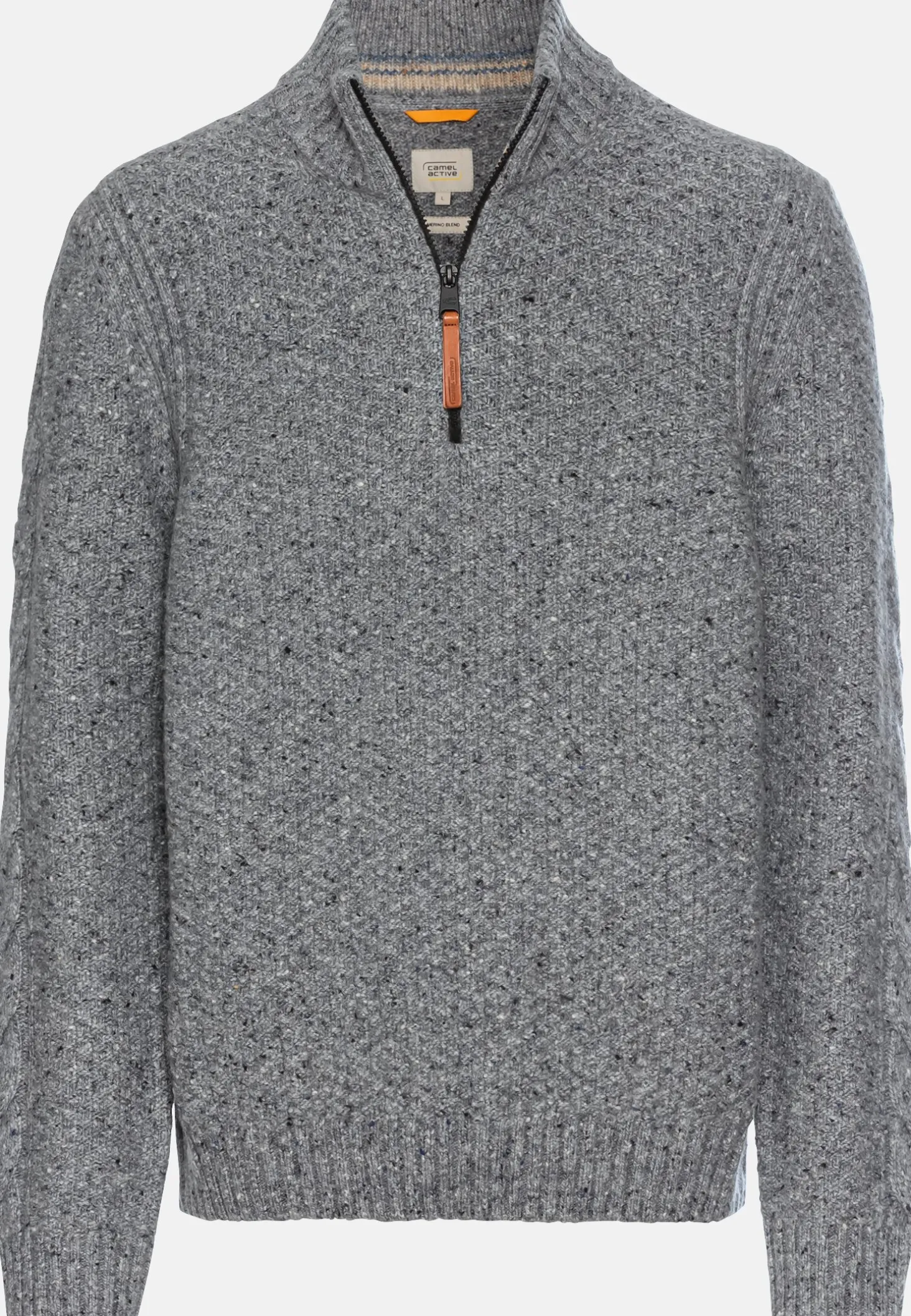 Strickpullover mit Troyer-Kragen
