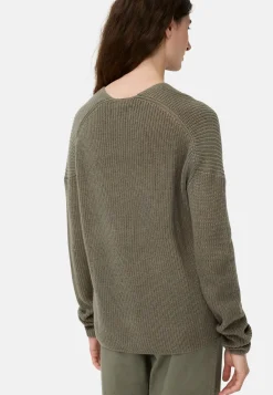 Strickpullover mit V-Ausschnitt