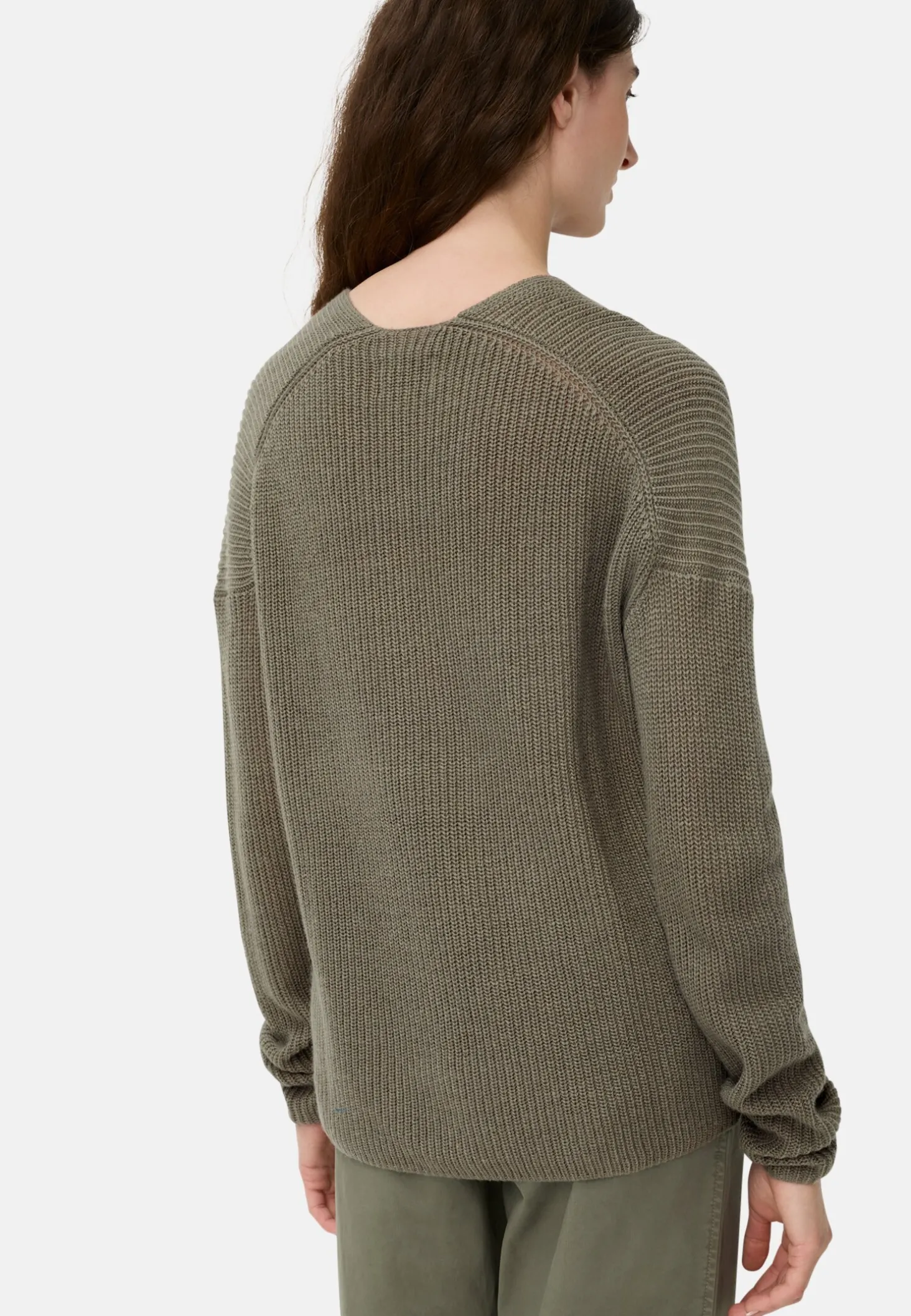 Strickpullover mit V-Ausschnitt