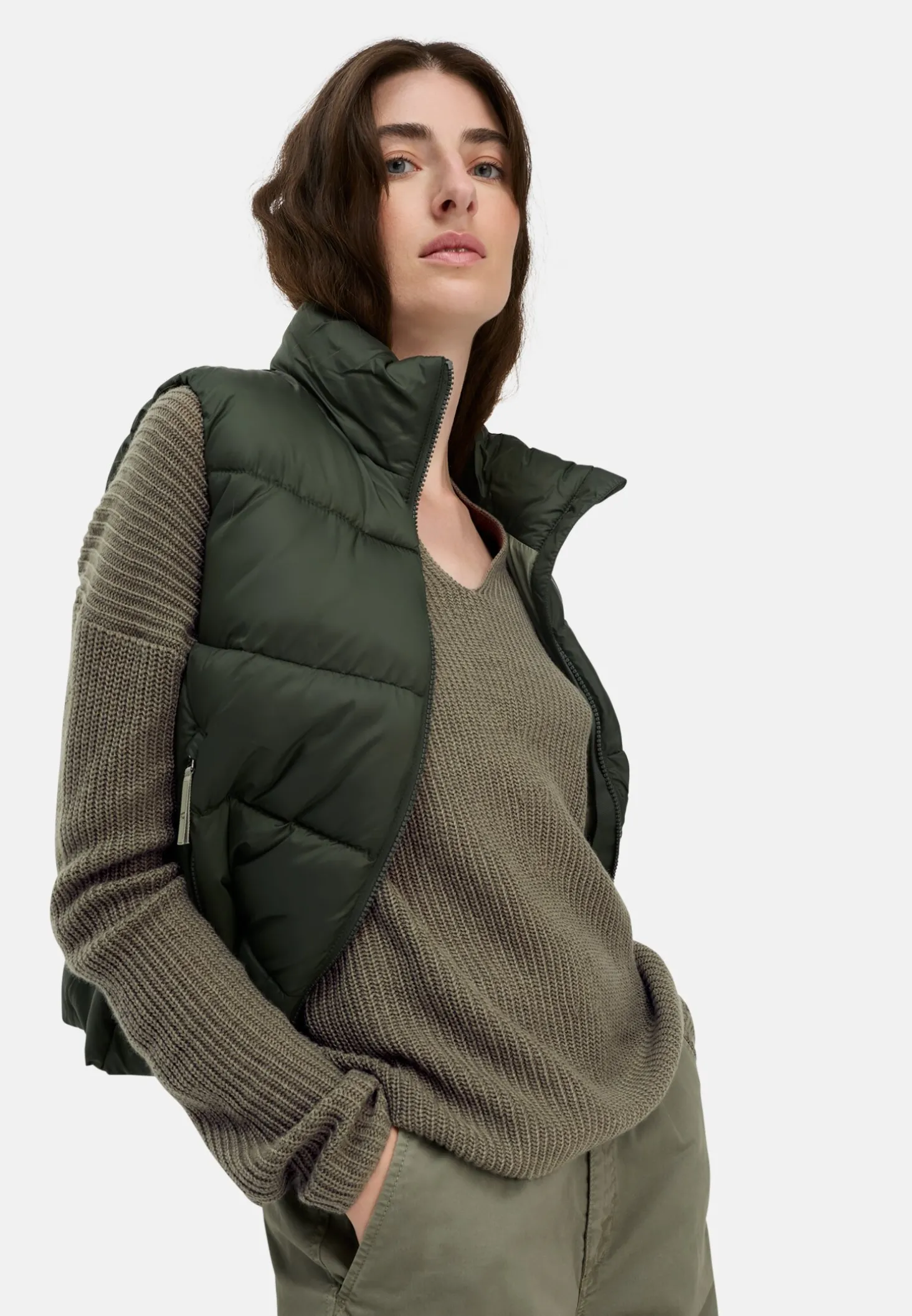 Strickpullover mit V-Ausschnitt