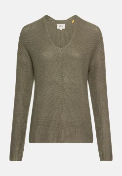 Strickpullover mit V-Ausschnitt