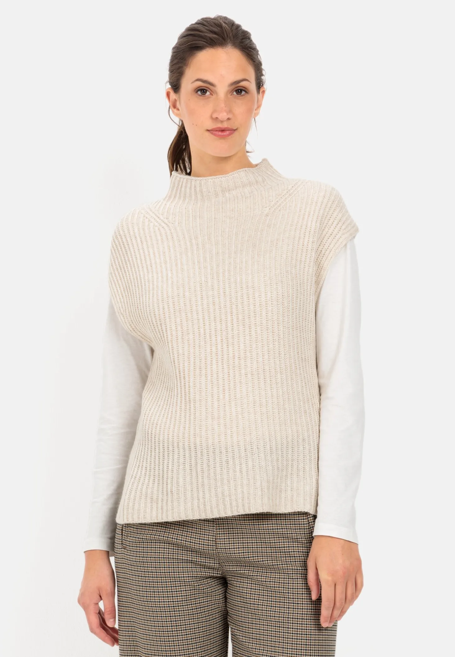 Strick-Pullunder mit Turtleneck