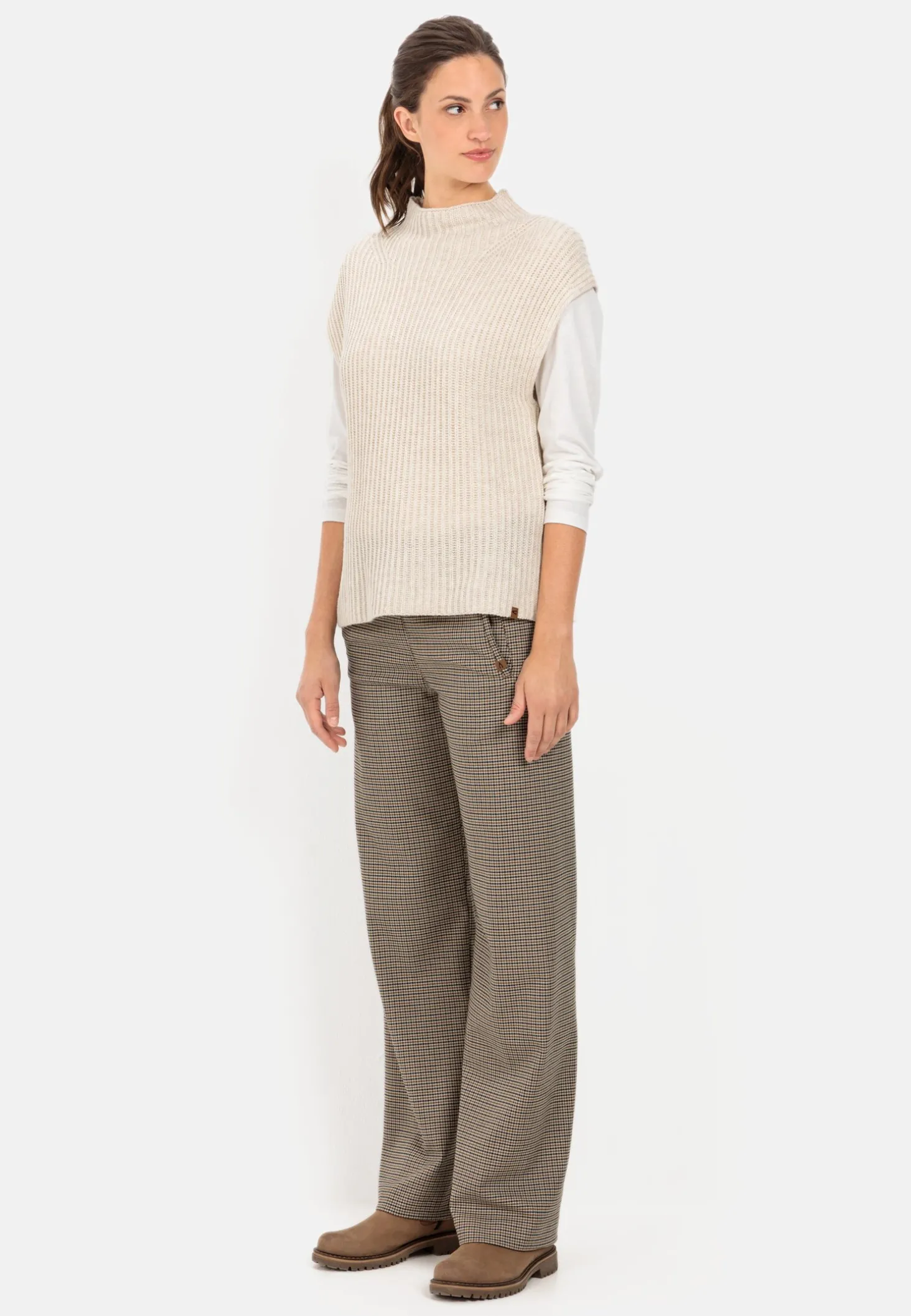 Strick-Pullunder mit Turtleneck