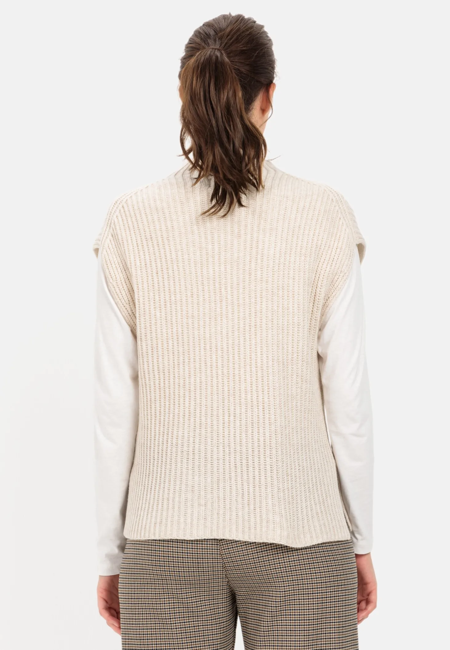 Strick-Pullunder mit Turtleneck