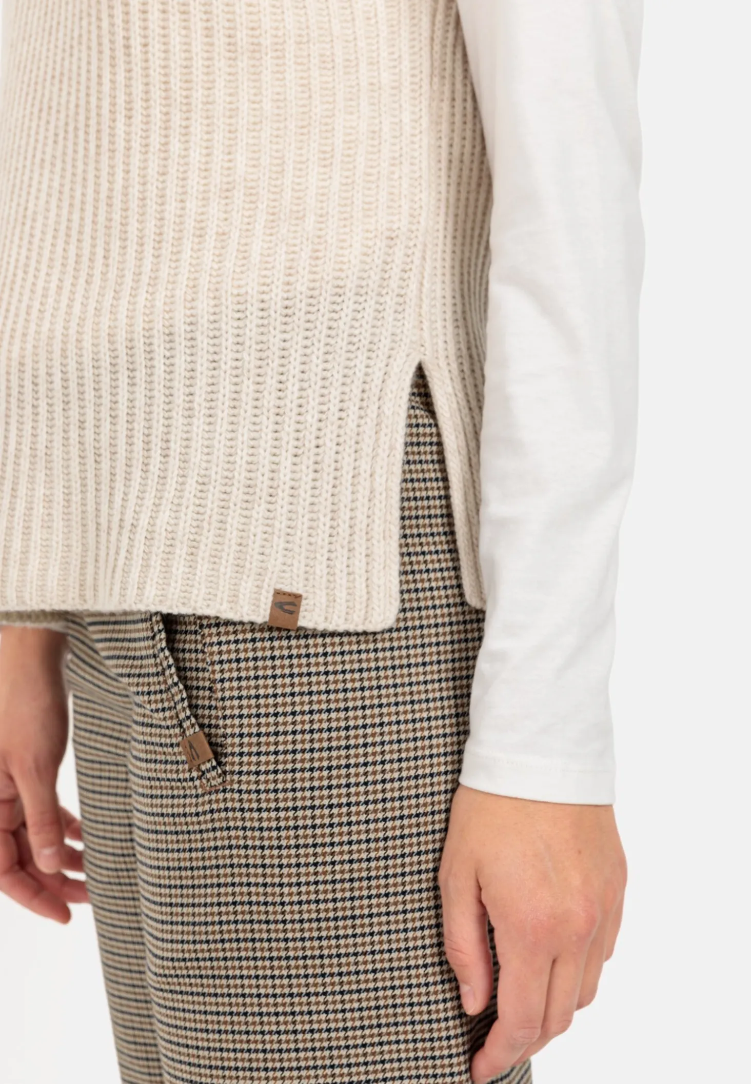 Strick-Pullunder mit Turtleneck