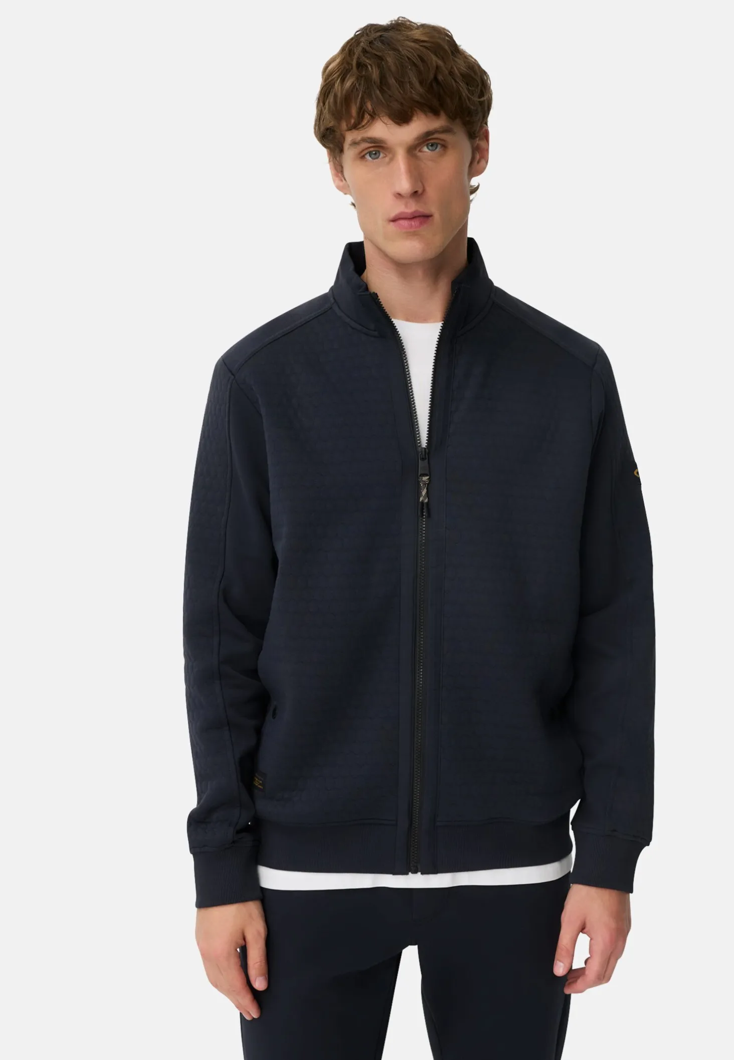 Sweatjacke aus Baumwollmix
