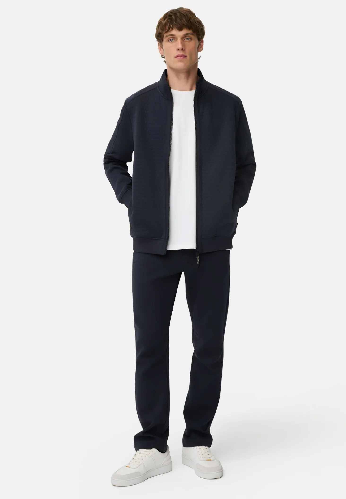 Sweatjacke aus Baumwollmix
