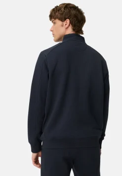 Sweatjacke aus Baumwollmix