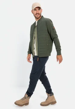Sweatjacke mit Bomberkragen