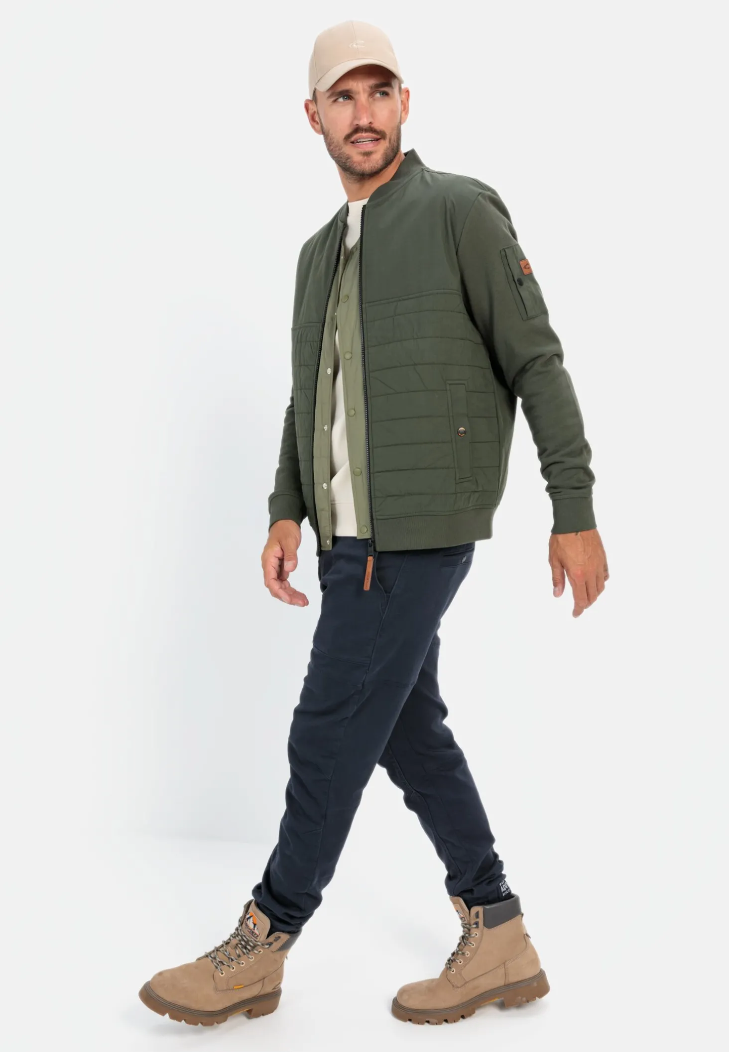 Sweatjacke mit Bomberkragen