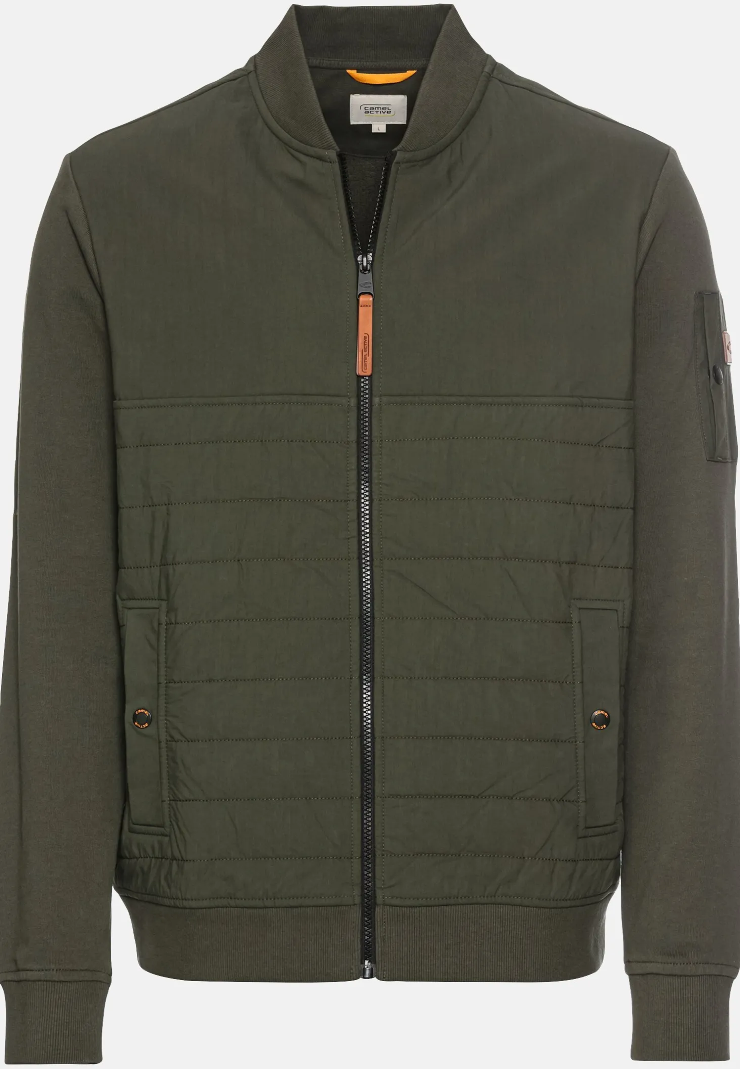 Sweatjacke mit Bomberkragen