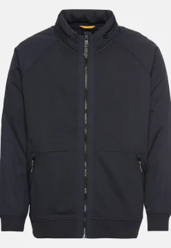 Sweatjacke mit einrollbarer Kapuze
