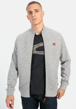 Sweatjacke mit Steppmuster