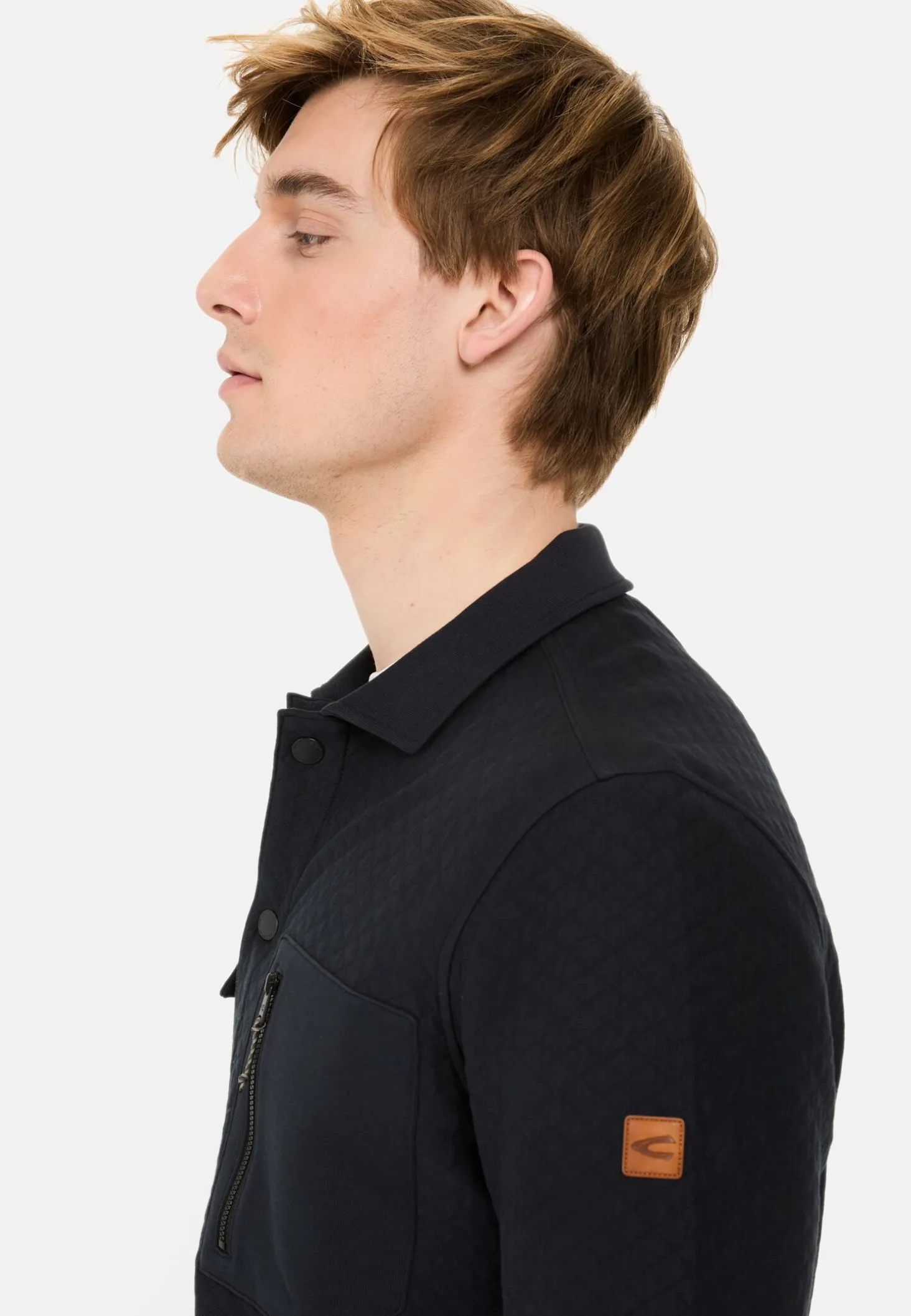 Sweat-Overshirt mit Brusttaschen