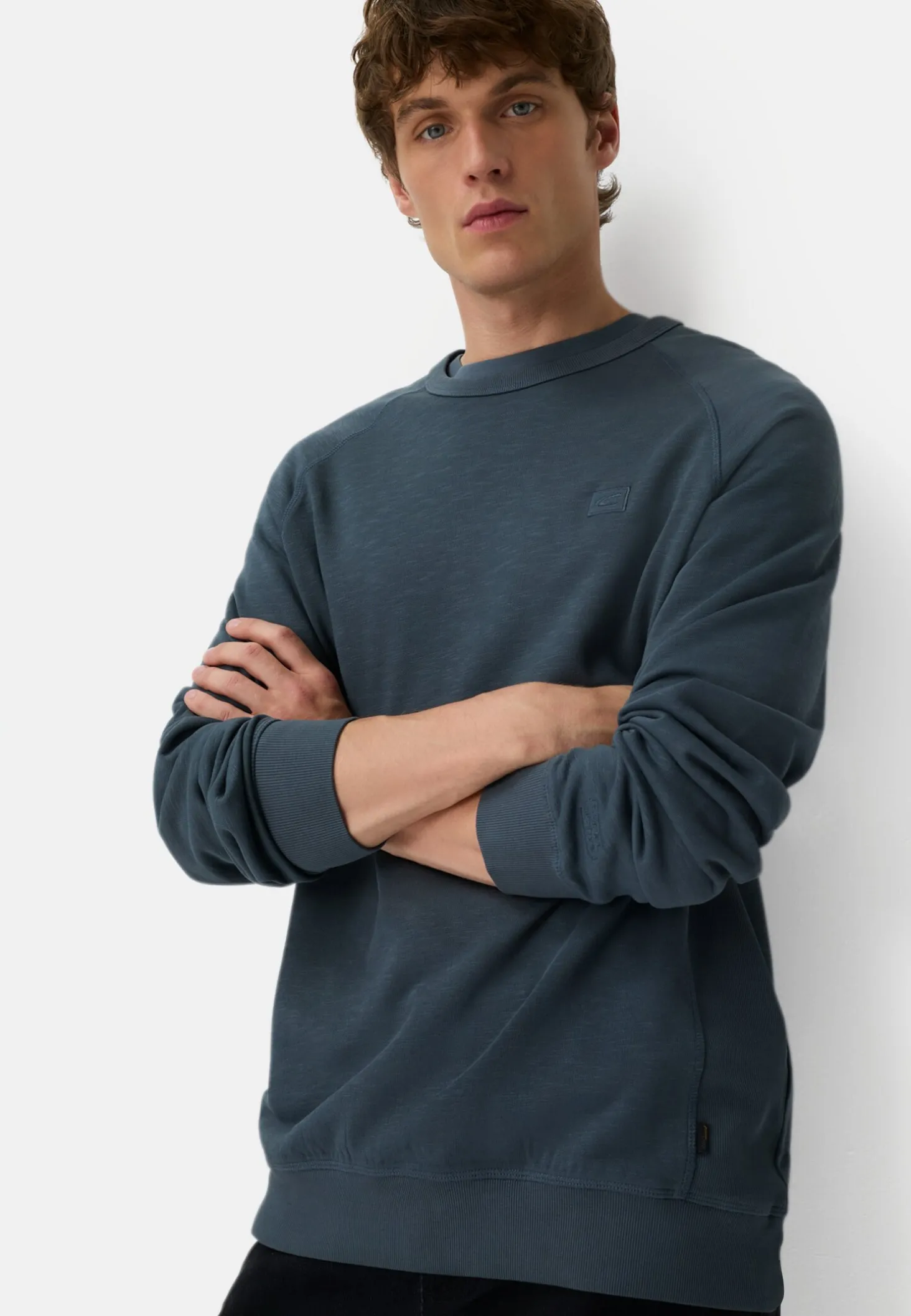 Sweatshirt aus reiner Baumwolle mit Raglanärmeln