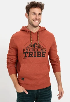 Sweatshirt mit Kapuze aus einem Baumwollmix