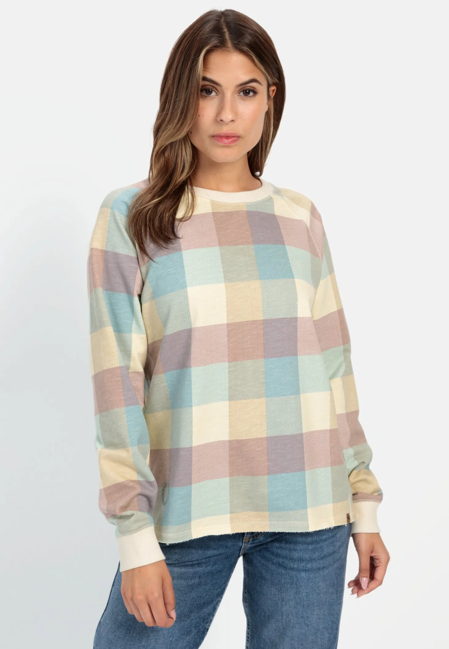 Sweatshirt mit Karomuster