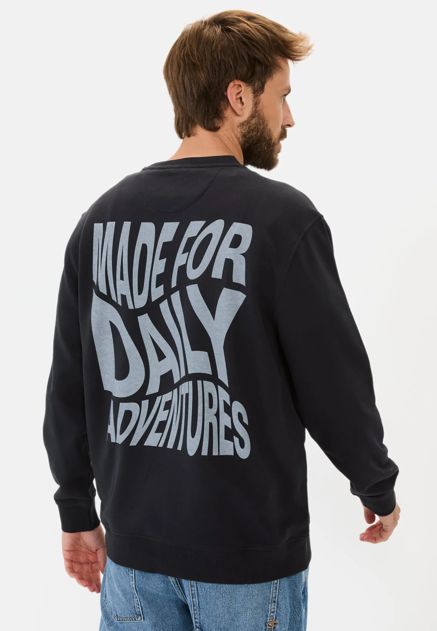Sweatshirt mit Rückenprint