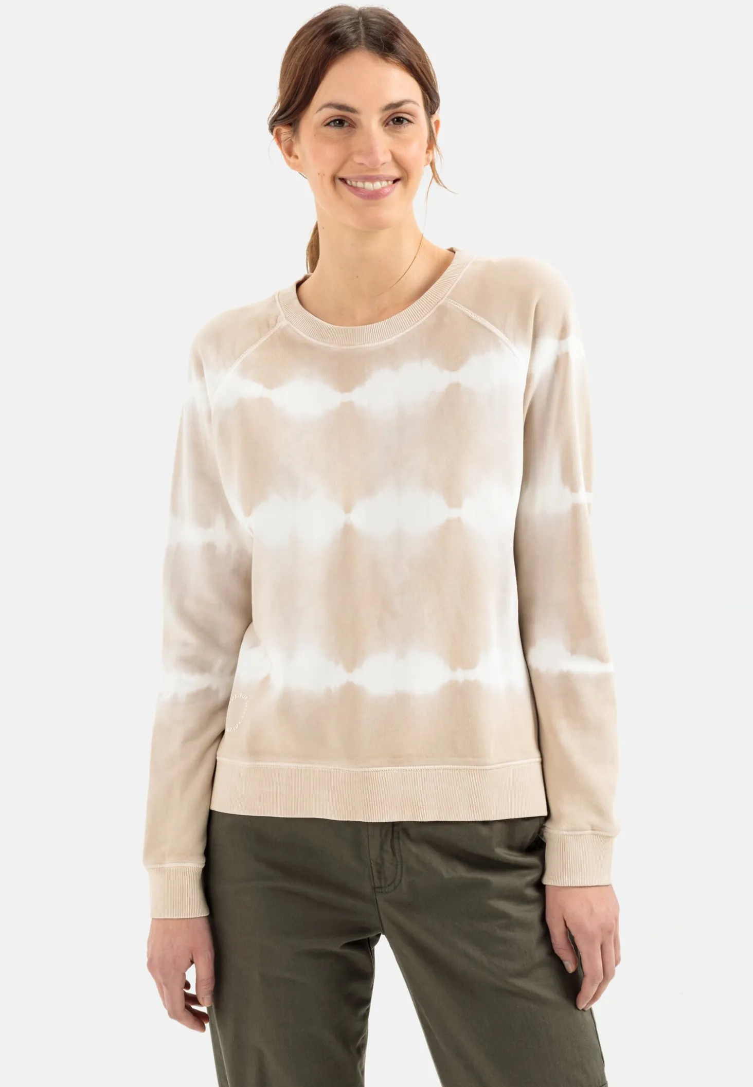 Sweatshirt mit Tie-Dye Effekt