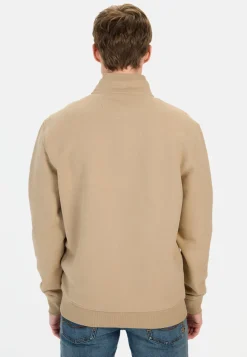 Sweatshirt mit Troyer-Kragen