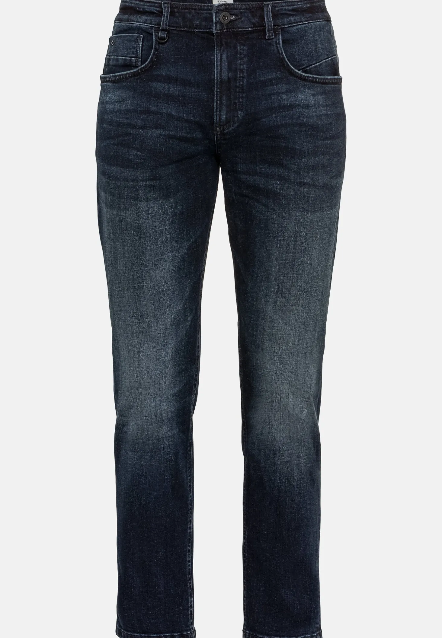 Tapered Fit Selvedge Jeans mit Smartphone Tasche