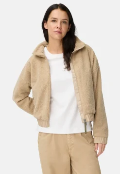 Teddy Blouson mit Stehkragen und 2-Wege-Reißverschluss