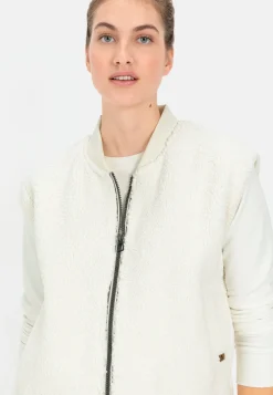 Teddy Weste mit Strickbündchen